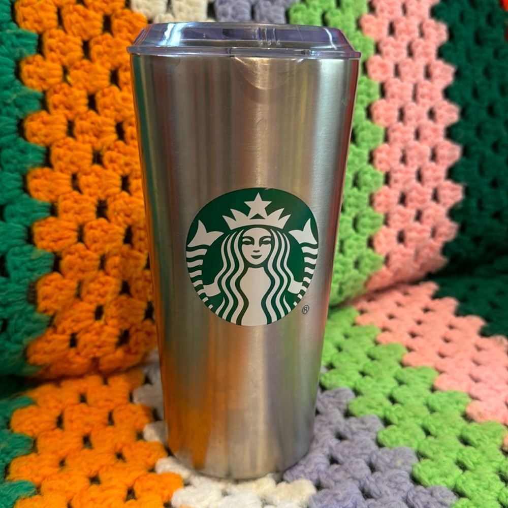 GUC Starbucks Metal Logo Travel Mug 18 oz